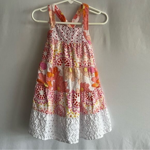 Kid's Penelope Mack Floral Printed Tiered Summer Dress - Picture 2 of 10
